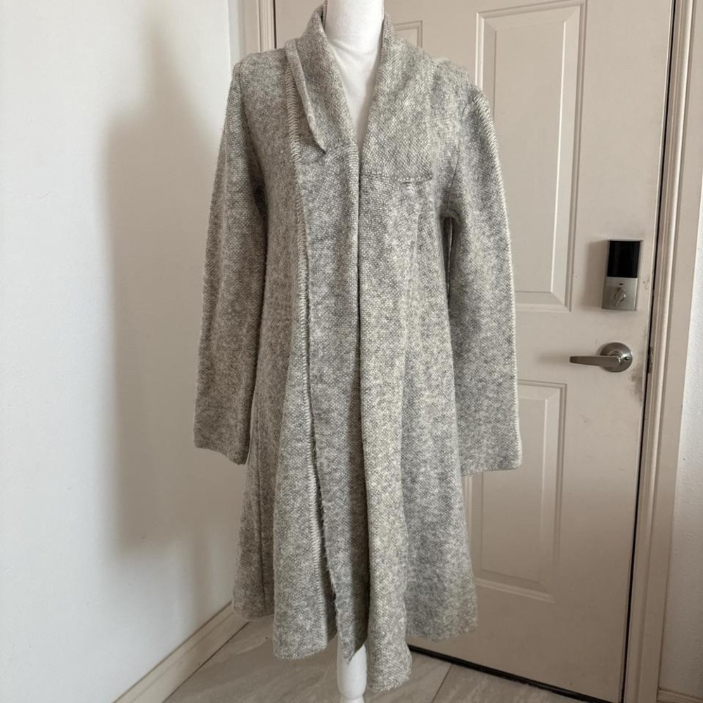 Zara Knit Grey long heavy blazer style cardigan